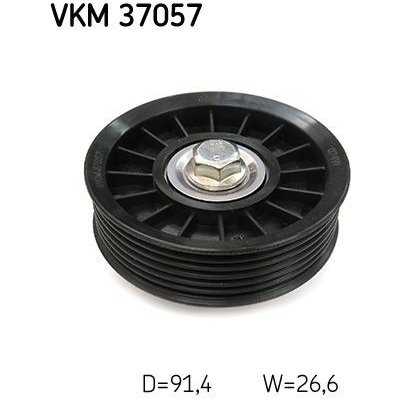 Vratná/vodicí kladka, klínový žebrový řemen SKF VKM 37057 – Zboží Mobilmania