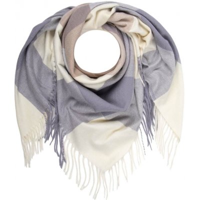 dámský hřejivý šátek šedo hnědá kostka 7200821-11 – Sleviste.cz