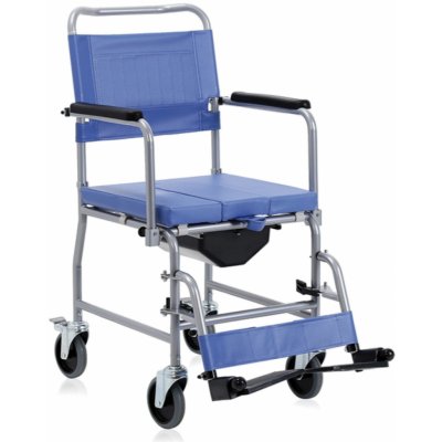 Moretti, Toaletní křeslo s kolečky, nastavitelné, polstrované RC310-45 – Zboží Mobilmania