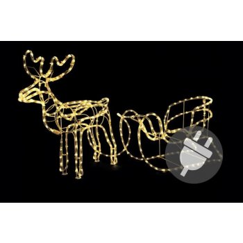 Svítící vánoční sob - světelná dekorace 140cm - Nexos Trading GmbH & Co. KG D01105