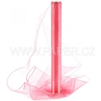 Organza 40cm/10y červená 065 – Zboží Dáma