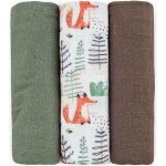 Petite&Mars Sada plen bambusová mušelínová Moussy Forest Fox 68 x 68 cm 3 ks – Sleviste.cz
