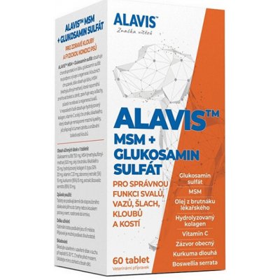 PADU Alavis MSM+Glukosamin sulfát pro psy 60 tablet – Hledejceny.cz