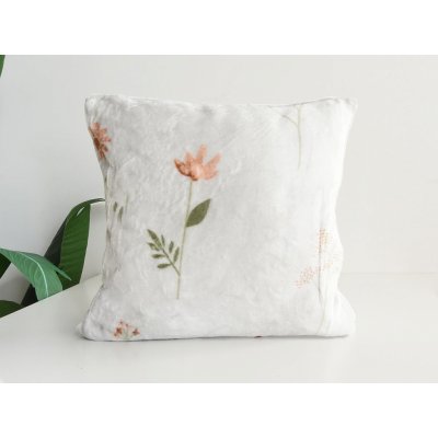 XPOSE Mikroplyš DIVOKÉ MÁKY světle šedý 50 x 50 cm – Zboží Dáma