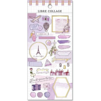 Mind Wave samolepky Mind Wave kolekce Libre Collage Violet – Zboží Dáma