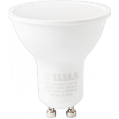 Tesla žárovka LED GU10, 7W, studená bílá