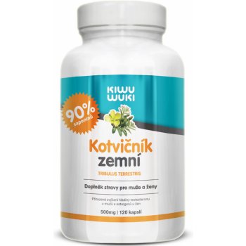 Kiwu WukiKotvičník zemní Tribulus Terrestris 90% extrakt 500 mg 120 kapslí