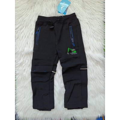 Kugo HK5516 Chlapecké teplé softshellové kalhoty černá – Zboží Mobilmania