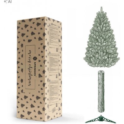 Springos CT0201 ZASNĚŽENÝ SMRK NA KMENI 160 CM – Hledejceny.cz