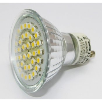 G21 LED žárovka GU10 36 SMD2835, 230V, 4W, 360lm, bílá