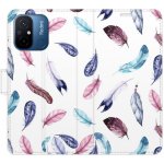 iSaprio Flipové Colorful Feathers - Xiaomi Redmi 12C – Zboží Živě