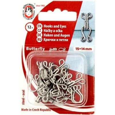 Háčky a očka velikost 15+14 varianta nikl – Zbozi.Blesk.cz