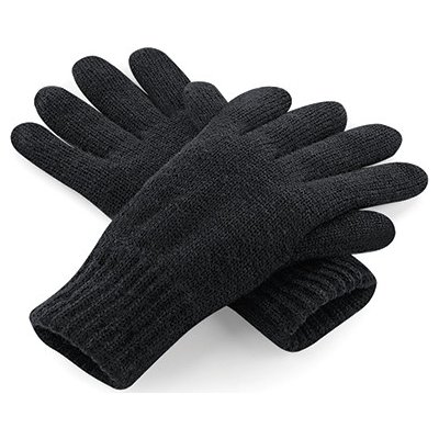 Beechfield klasické prstové rukavice s izolací Thinsulate černá – Zboží Mobilmania