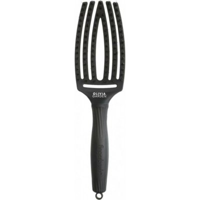 Olivia Garden Fingerbrush Medium Black Nylon – Zbozi.Blesk.cz