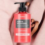 Kundal Honey&Macadamia Body Lotion - Vyživující, hydratační tělové mléko s medem s vůní AMBER VANILLA - 500 ml – Zboží Dáma