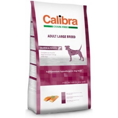 Calibra Dog Grain Free Adult Large Breed / Salmon & Potato 12 kg