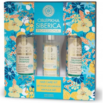 Natura Siberica Rakytníková šampon 400 ml + balzám 400 ml + sprej na vlasy 125 ml dárková sada