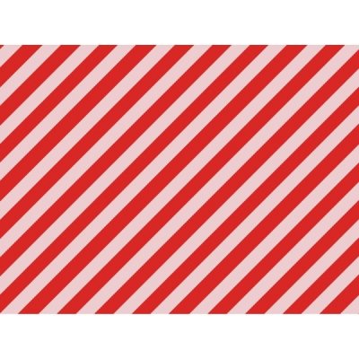 PartyDeco Balící papír červené pruhy 70 x 200 cm – Zboží Živě