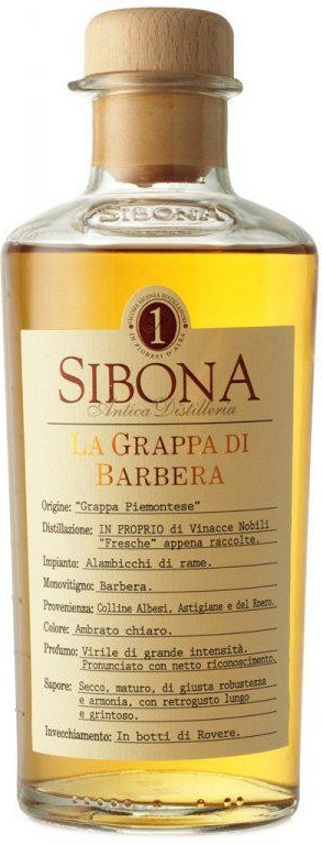 SIBONA BARBERA 42% 0,5 l (holá láhev)