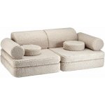 Wigiwama Settee dětská pohovka hnědá/světlá 132 cm 46 cm 78 cm – Zboží Mobilmania