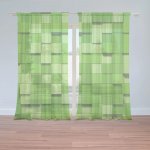 Záclony Green Blocks 3D: 2ks 150x250cm – Hledejceny.cz