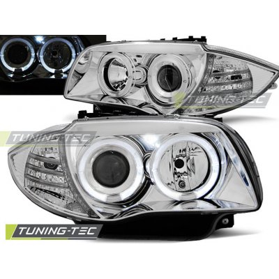 Tuning-Tec Přední čirá světla BMW 1 E81 + E87 (2004 - 2012) - chromované - Angel Eyes – Hledejceny.cz