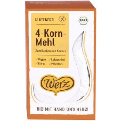 Werz Bio Mouka ze 4 zrn s droždím 8 x 500 g