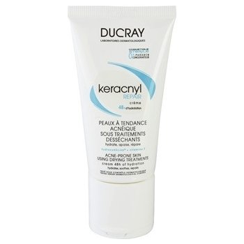 Ducray Keracnyl regenerační a hydratační krém pro pleť vysušenou a podrážděnou léčbou akné 48 h Hydration Soothes Repairs 50 ml