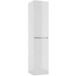 kielle Nefia - Vysoká skříňka závěsná, 160x35x35 cm, lesklá bílá 50027010 – Zboží Dáma