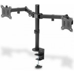 Digitus držák na dva monitory 15-32 ", 2x 8 kg (max.), Černé VESA: 75 x 75, 100 x 100 – Zboží Živě
