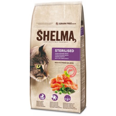 Shelma bezobilné granule s čerstvým lososem a superpotravinami 8 kg – Zboží Mobilmania