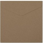 Ozdobné obálky Kraft - 16 x 16 cm, 120 g/m2, tmavě béžové, 10 ks – Zboží Živě