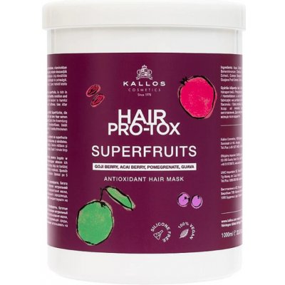 Kallos Hair Pro Tox Superfruits antioxidační maska na vlasy 1000 ml – Sleviste.cz