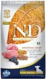 6ks N&D Low Grain Dog Puppy Mini Lamb & Blueberry 0,8 kg