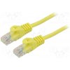 síťový kabel Lanberg PCU5-10CC-0100-Y Patch, U/UTP, 5e, lanko, CCA, PVC, 1m, žlutý