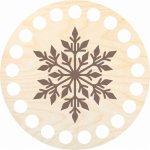 Chráněná dílna Dřevěný svět Podtácek 10 cm, vločka – Hledejceny.cz