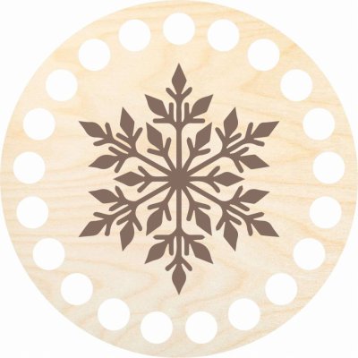 Chráněná dílna Dřevěný svět Podtácek 10 cm, vločka – Hledejceny.cz