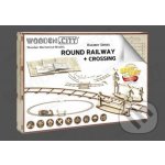 WOODEN CITY 3D puzzle Kruhové koleje s přejezdem 159 ks – Zboží Dáma