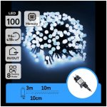Aigostar LED Ven. dekorační řetěz 100xLED/3,6W/230V/8 funkcí 10m IP44 stu bílá B103031OG – Hledejceny.cz