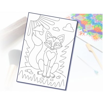 Radost v písku Šablona na pískování liška A5 148 x 210 mm – Hledejceny.cz