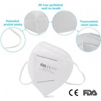 Dongmeng respirátor FFP2 bílá 1 ks