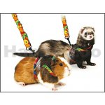 Karlie Flamingo nylonový postroj síťovaný pro morčata a fretky 77-120,5 cm – Zboží Dáma