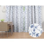 Biante Dekorační závěs PML-060 Modré luční kvítí na bílém 145x140 cm – Hledejceny.cz