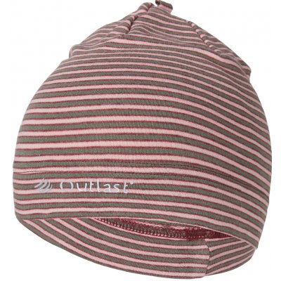 Little Angel čepice smyk natahovací pruh Outlast pruh pudr khaki – Sleviste.cz