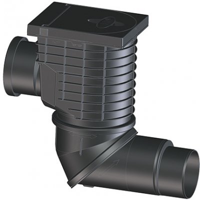 HL lapač střešních splavenin DN110/125, horizontální připojení DN110 - HL600NHO – Zboží Dáma