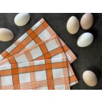 Sleep-well Káro 50x70 cm oranžové 3 ks – Zboží Mobilmania