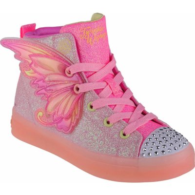 Skechers třpytivé svítící tenisky twi-lites 2.0-twinkle wishes 314350l-lpmt růžové