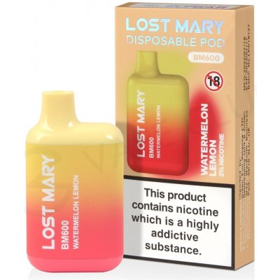 Elf Bar Lost Mary BM600 Watermelon Lemon 20 mg 600 potáhnutí 1 ks – Zboží Mobilmania