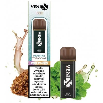 Venix Max Pod Menthol Tobacco-X 20 mg 900 potáhnutí 1 ks – Zboží Dáma