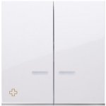 Simon DKW9L/AB11 pro přístroje: SW6/2XLM SW7/2XM SW6P1M antibakteriální bílá – Hledejceny.cz